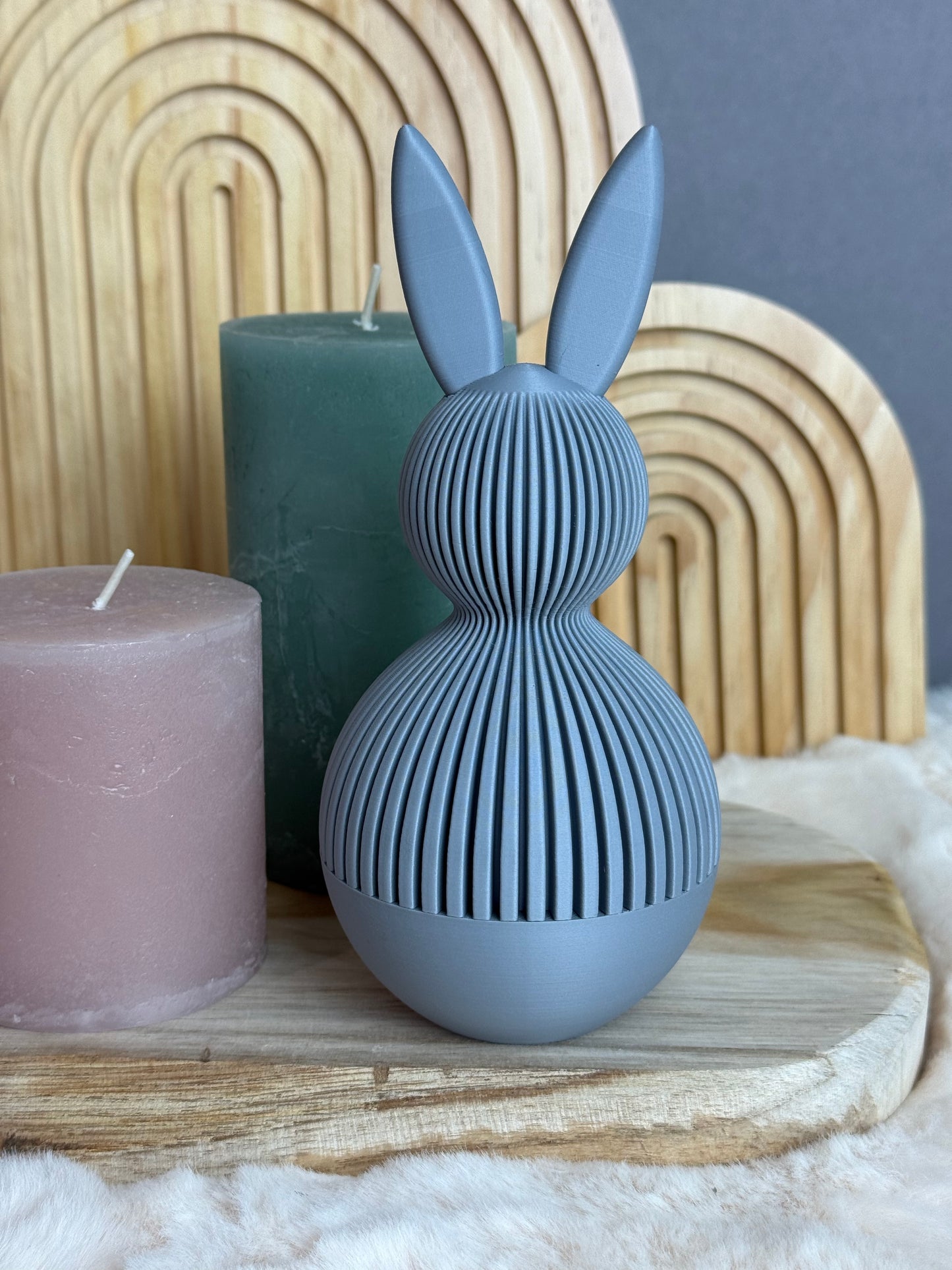 Deko-Hase mit Schraubgewinde – moderne Osterdeko & Geschenkverpackung Fomio
