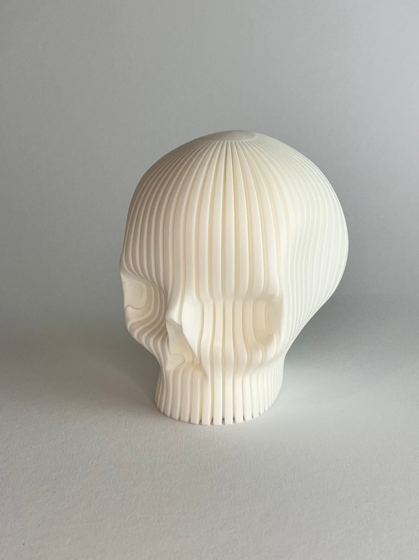 3D-gedruckter Totenkopf Weiß
