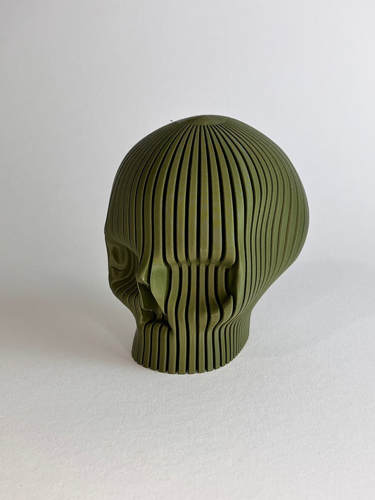 3D-gedruckter Totenkopf Grün