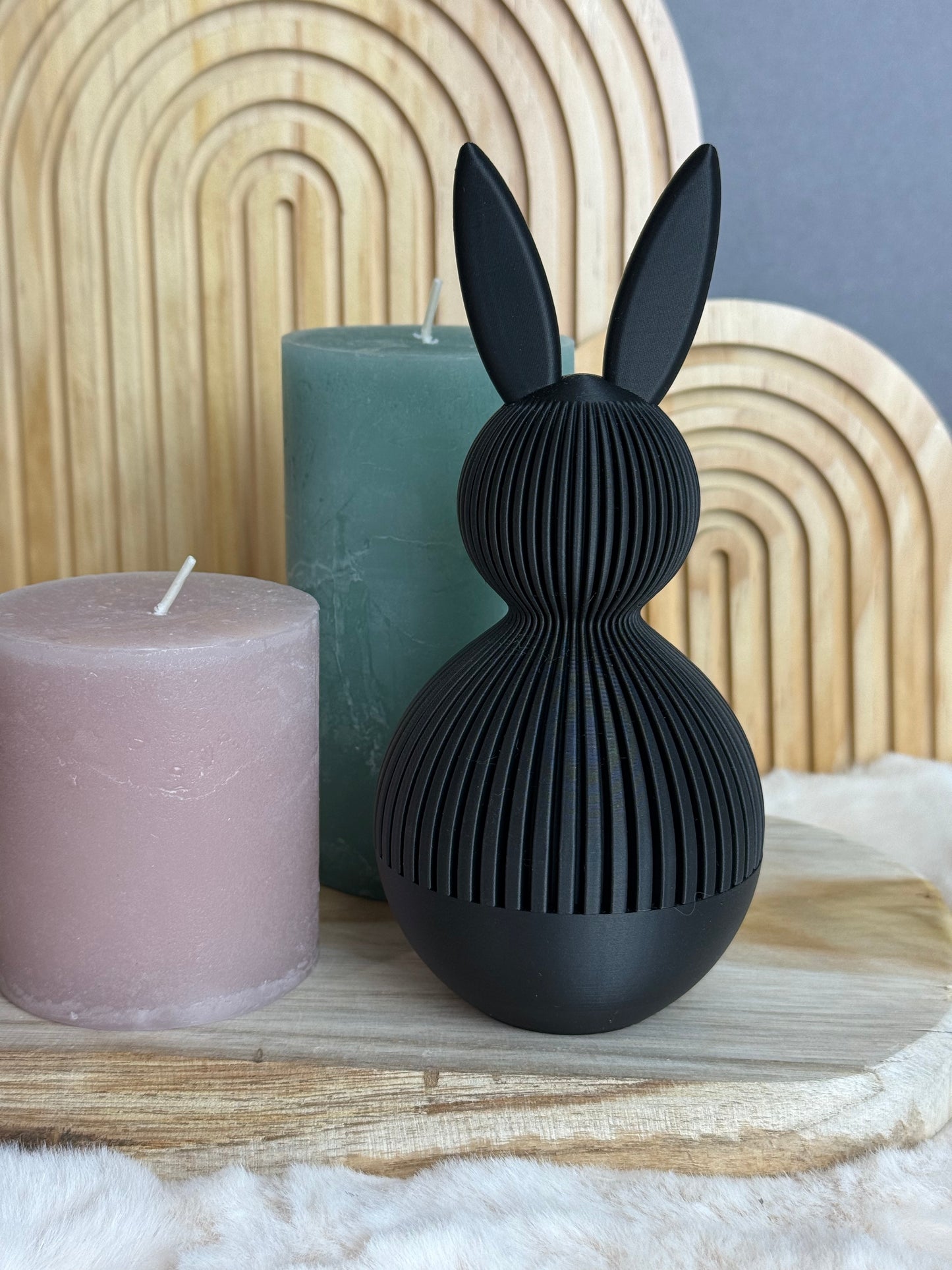 Deko-Hase mit Schraubgewinde – moderne Osterdeko & Geschenkverpackung Fomio