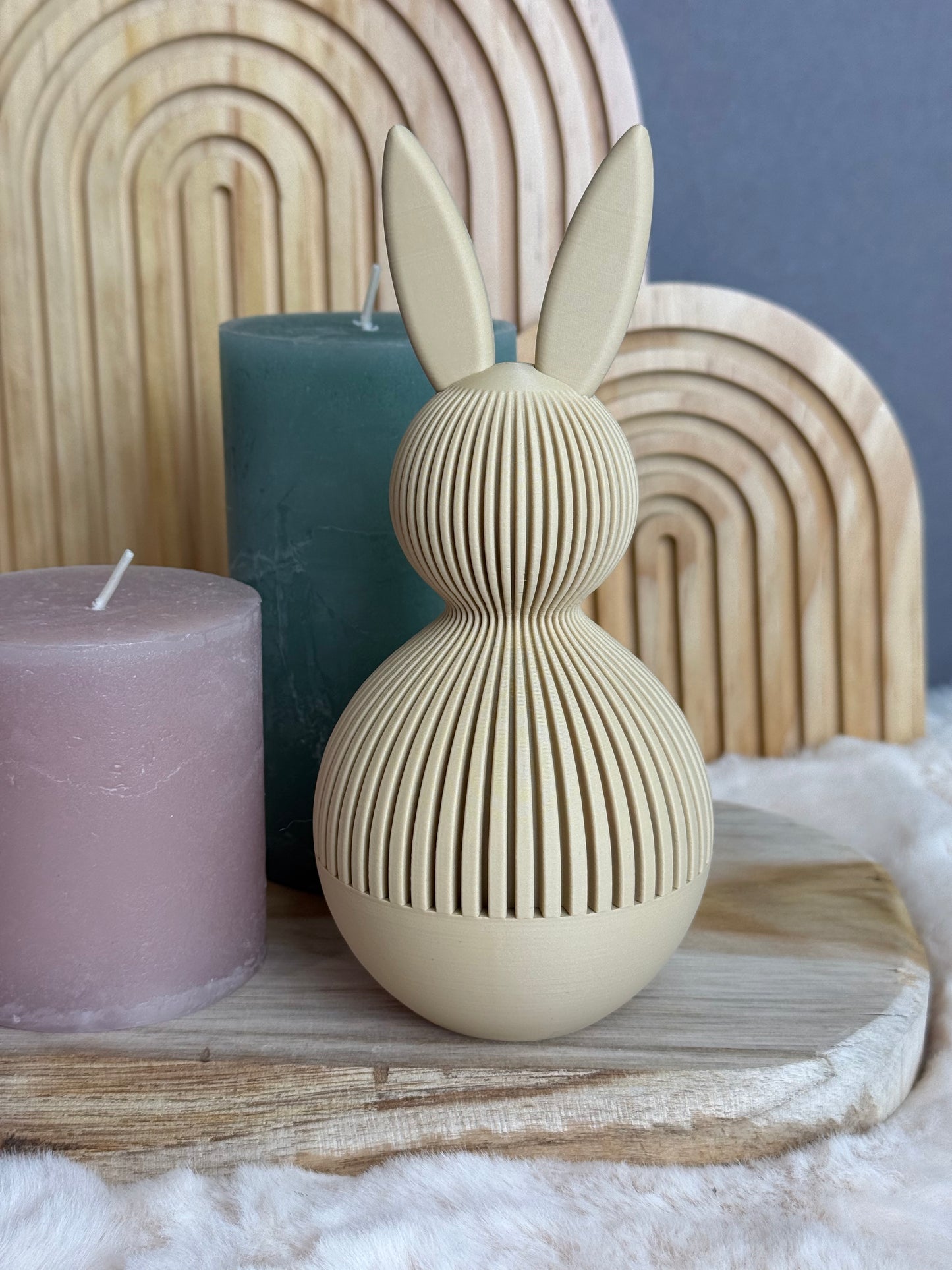 Deko-Hase mit Schraubgewinde – moderne Osterdeko & Geschenkverpackung Fomio
