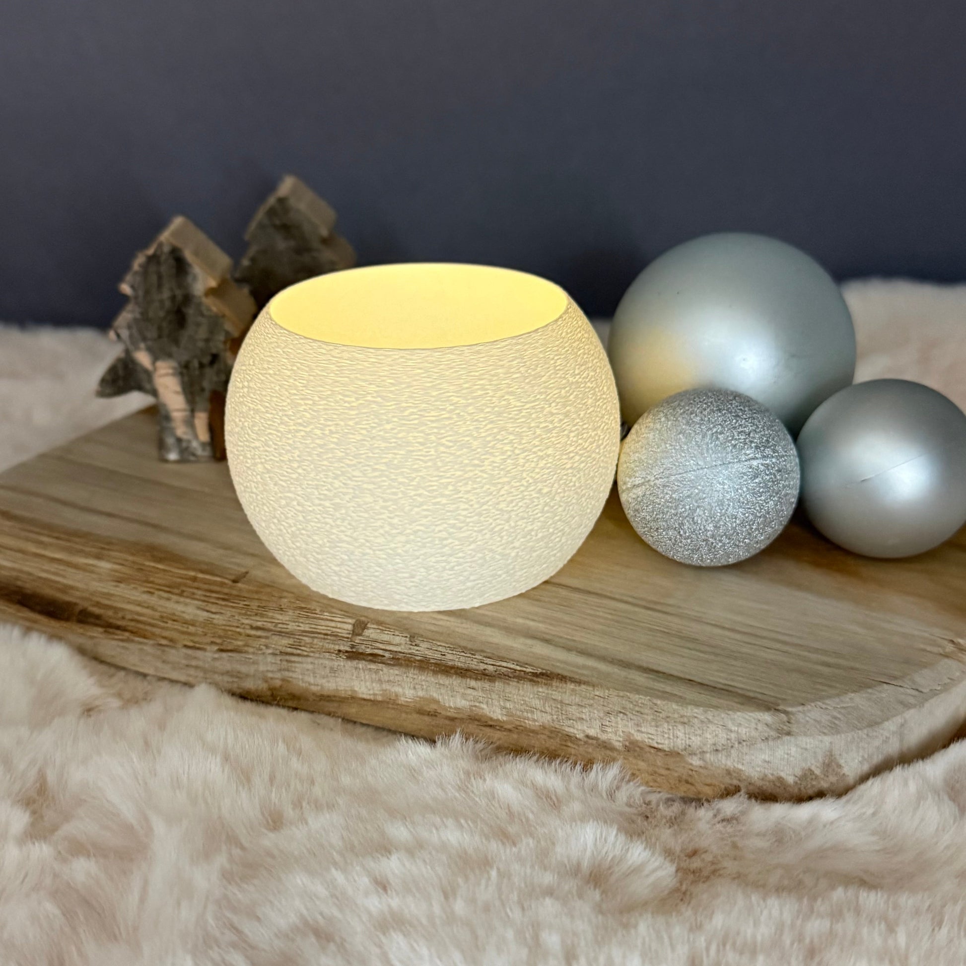 Textur Teelichthalter Fomio