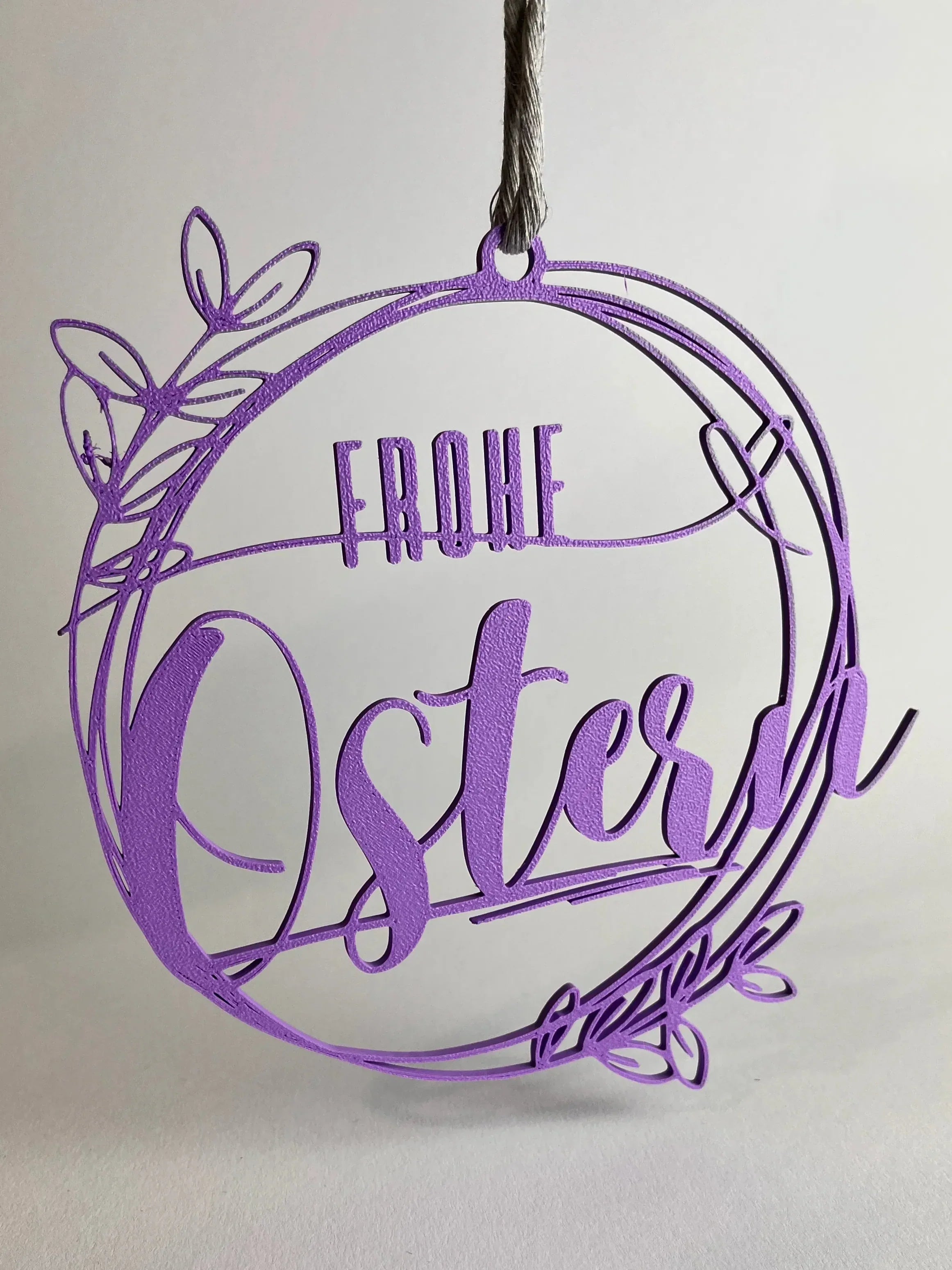 Oster-Ring Frohe Ostern Indigo