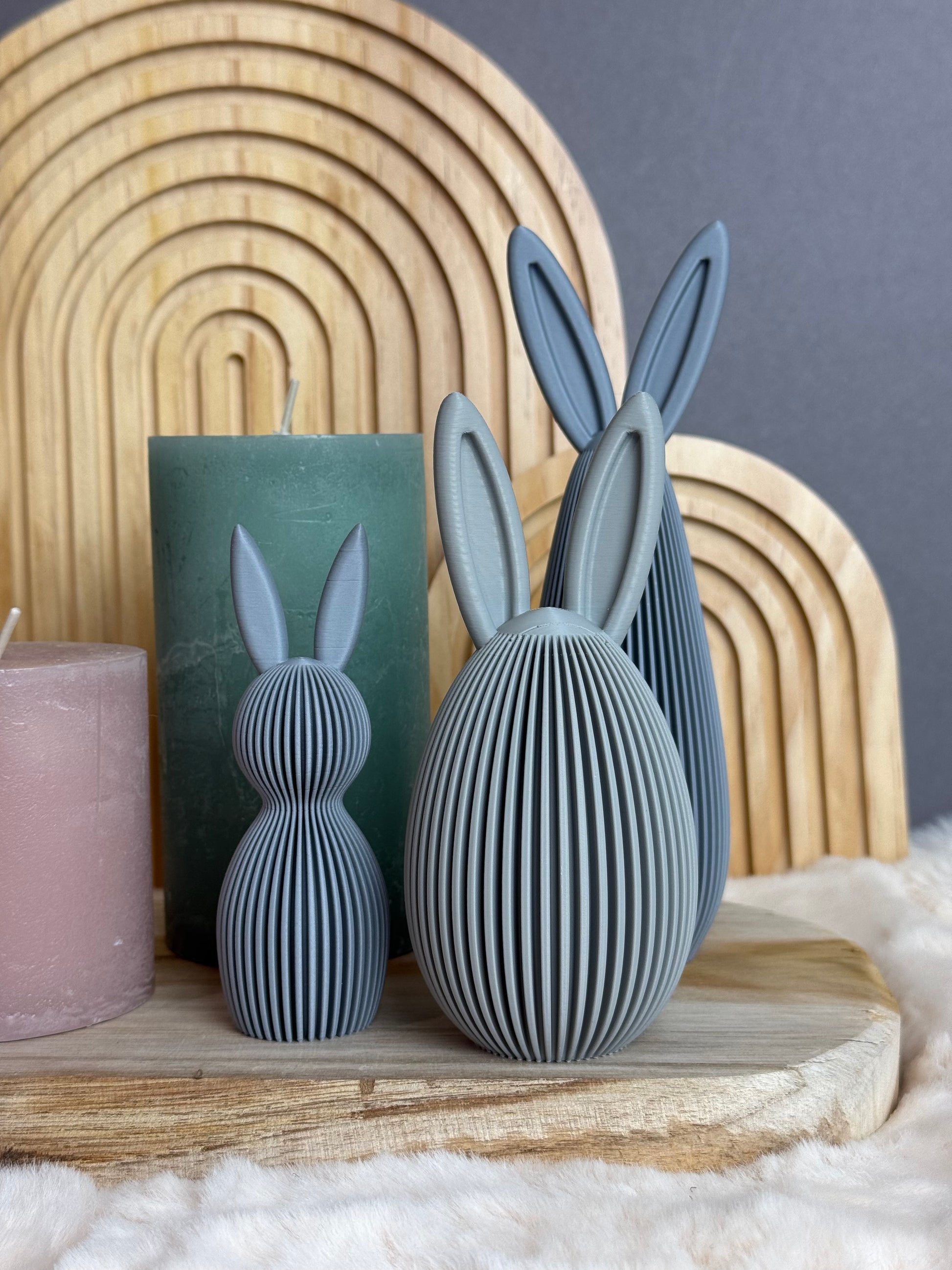 Osterhasen-Bundle-Grau