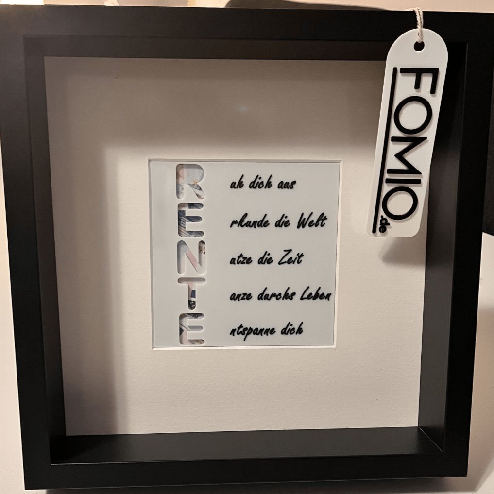 Ausstands Geld Geschenk - Rente - Fomio