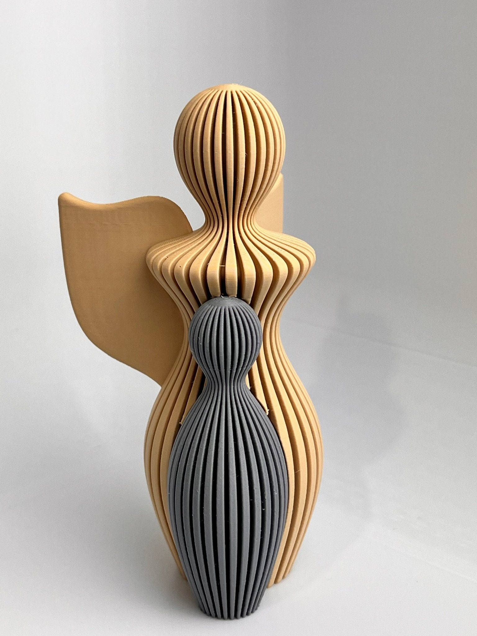 Schutzengel mit Person - Statue - Fomio